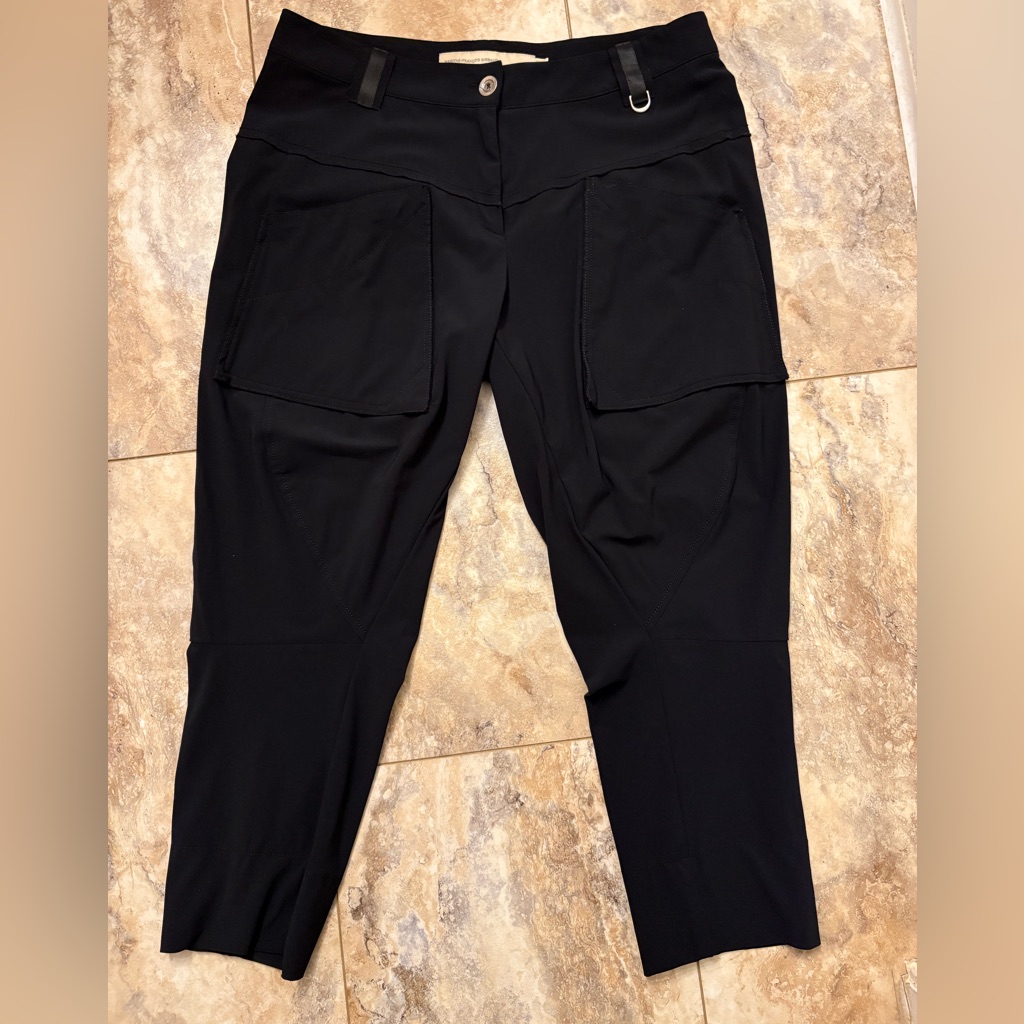 Marithe Francois Girbaud Women’s Black Cropped Cargo Pants Size 7